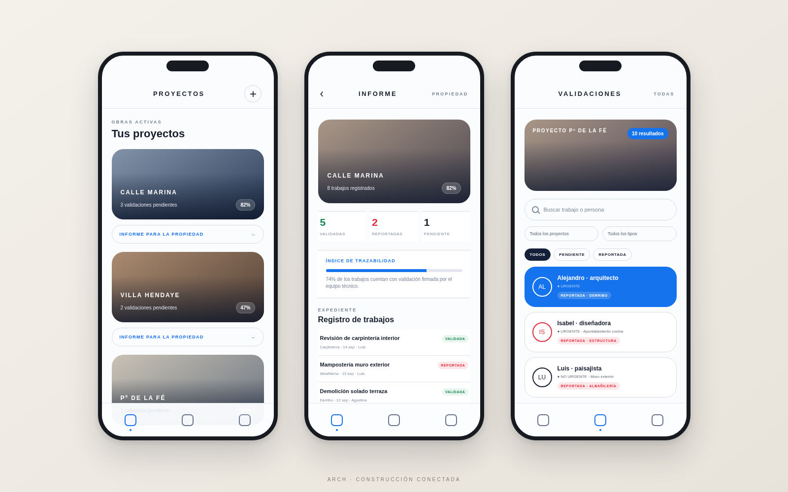 Arch — SaaS de gestión de obra — UX/UI · Research · Prototipado